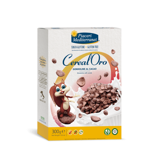 PIACERI MEDITERRANEI CEREALORO GONDOLINE CACAO 300 G
