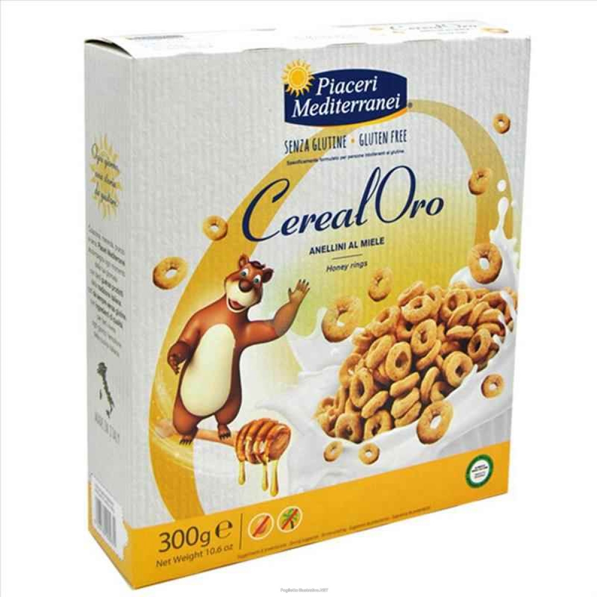 PIACERI MEDITERRANEI CEREALORO ANELLINI MIELE 300 G