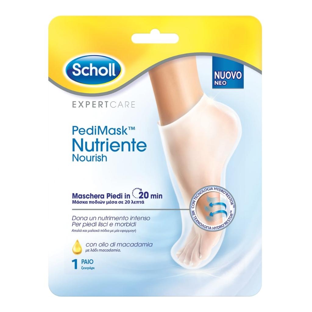 SCHOLL EXPERTCARE PEDIMASK NUTRIENTE OLIO DI MACADAMIA