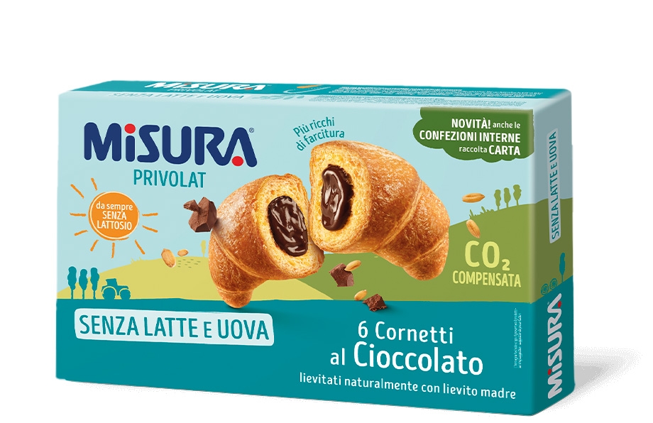 MISURA CORNETTI PRIVOLAT CIOCCOLATO SENZA LATTE E SENZA UOVA 290 G