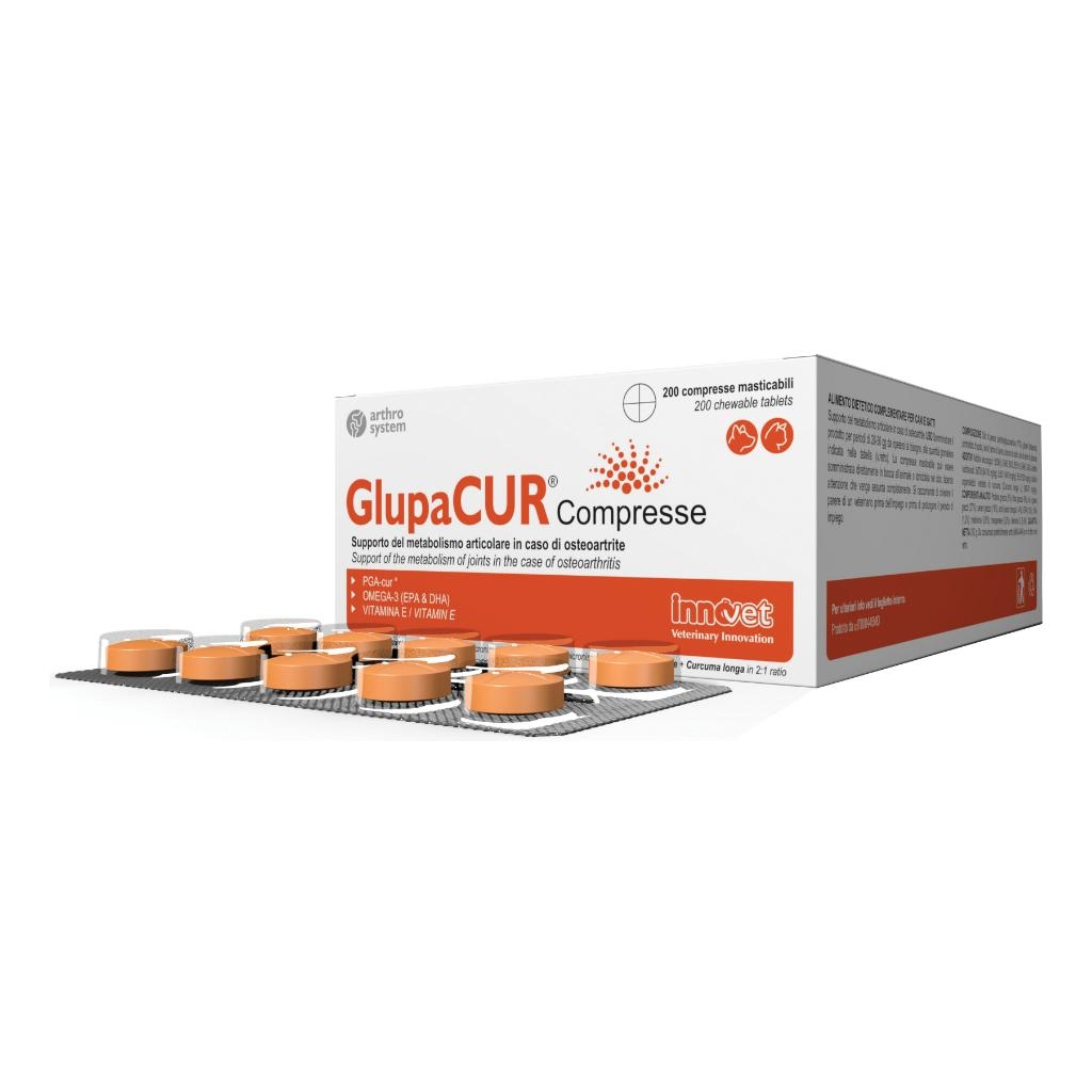 GLUPACUR 200 COMPRESSE MASTICABILI