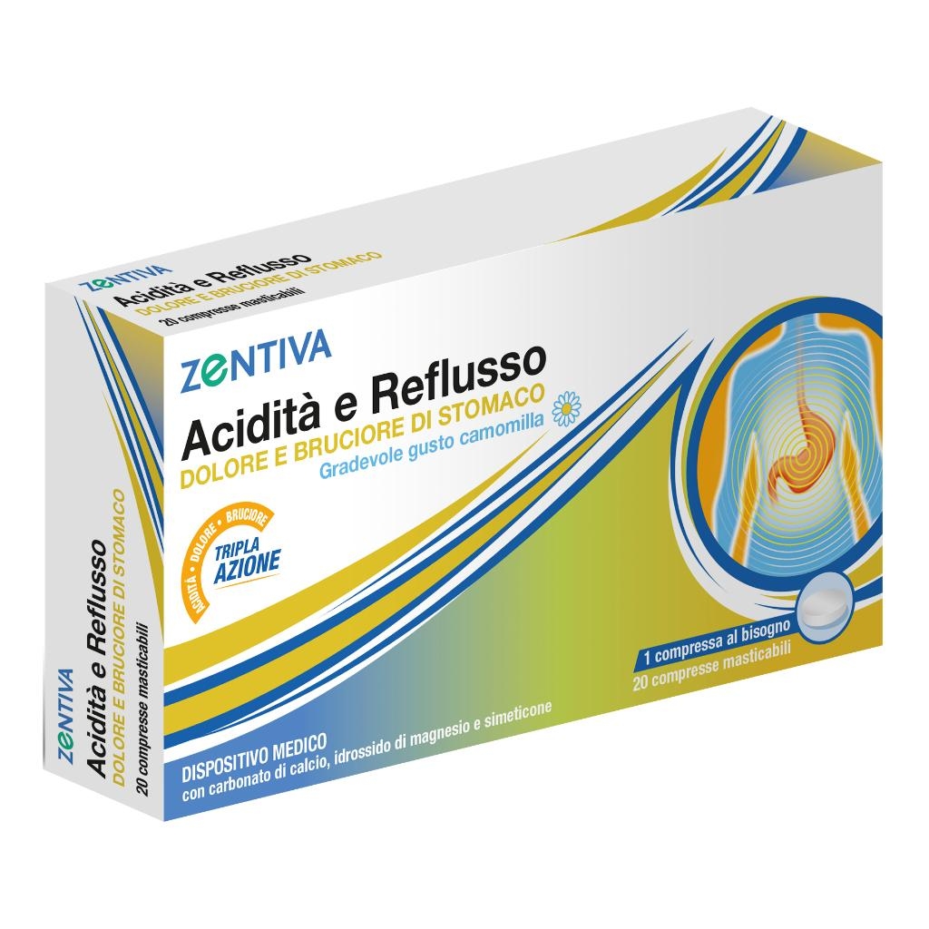 ZENTIVA ACIDITA' REFLUSSO 20 COMPRESSE MASTICABILI