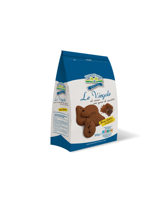 HAPPY FARM VIRGOLE GOCCE CIOCCOLATA E GRANELLA NOCCIOLE 200 G