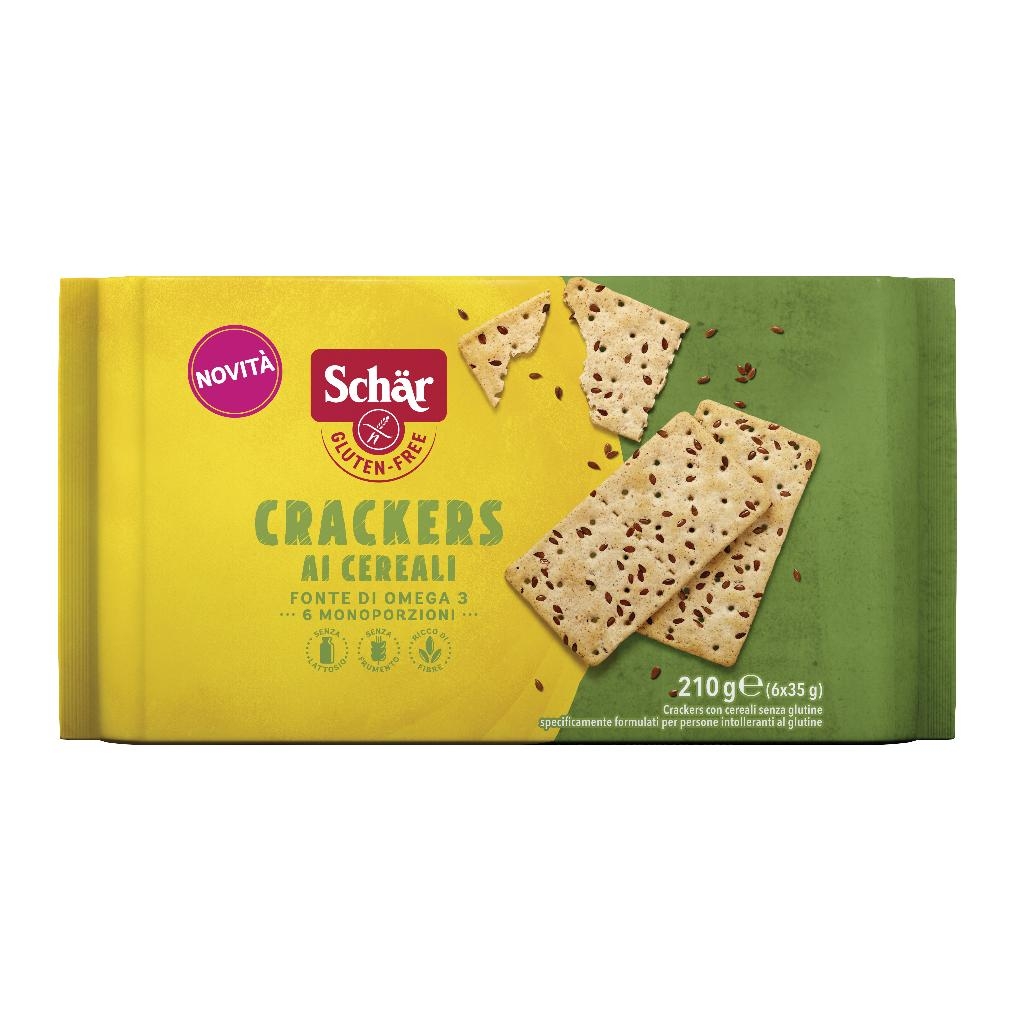 SCHAR CRACKERS CEREALI SENZA LATTOSIO 6 MONOPORZIONI DA 35 G