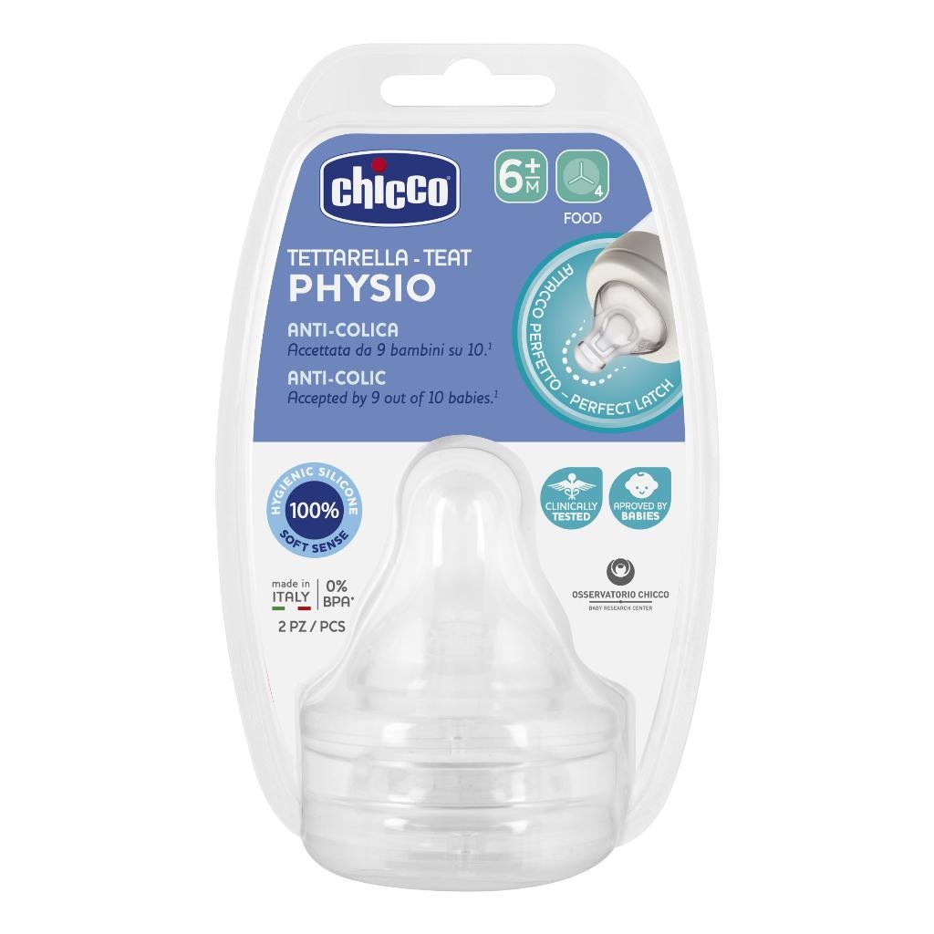 CHICCO TETTARELLA PERFECT 5 6M IN SILICONE 2 PEZZI PAP