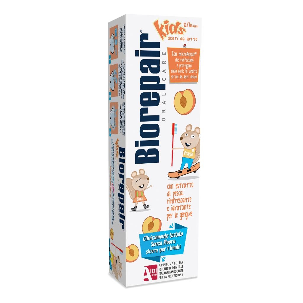 BIOREPAIR ORAL CARE KIDS 0-6 ANNI DENTI DA LATTE DENTIFRICIO CON ESTRATTO DI PESCA 50 ML