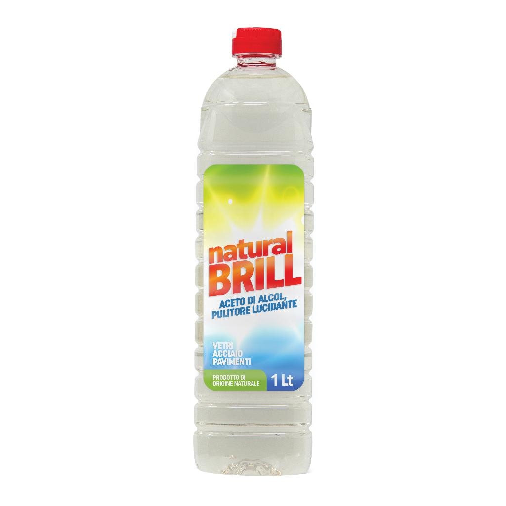 NATURAL BRILL ACETO DI ALCOL PULITORE LUCIDANTE 1 LITRO