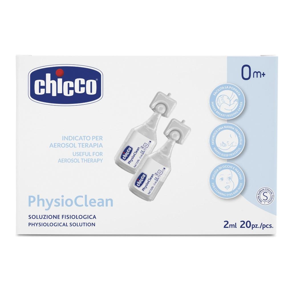 SOLUZIONE FISIOLOGICA PER AEROSOL CHICCO PHYSIOCLEAN 20 X 2 ML