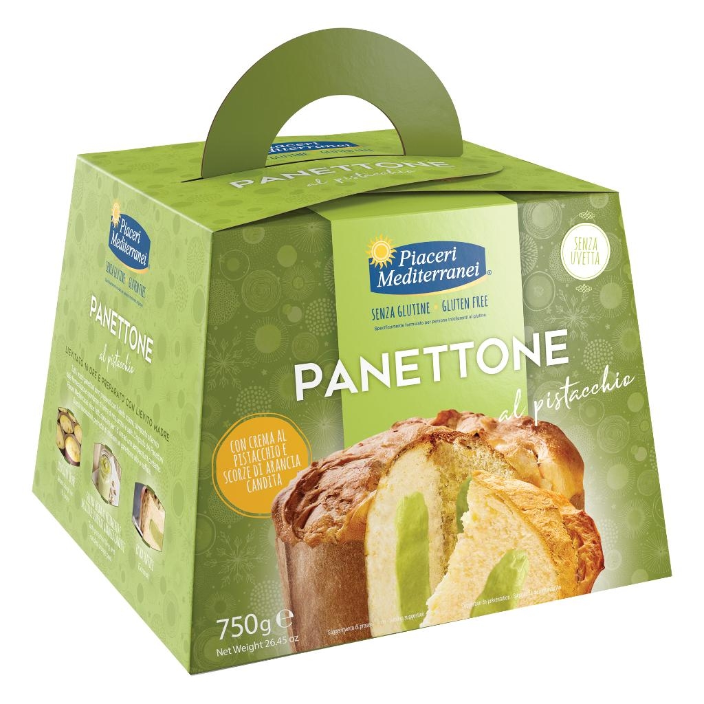 PIACERI MEDITERRANEI PANETTONE AL PISTACCHIO 750 G