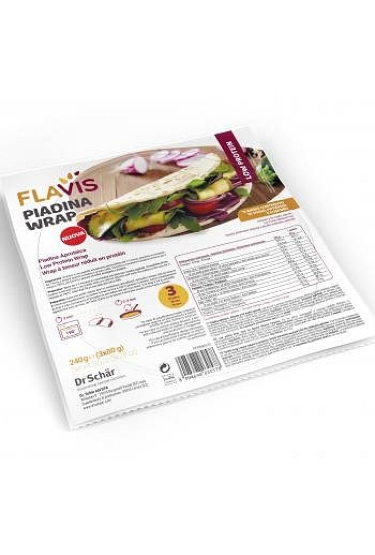 FLAVIS PIADINA WRAP APROTEICA 3 PEZZI DA 80 G