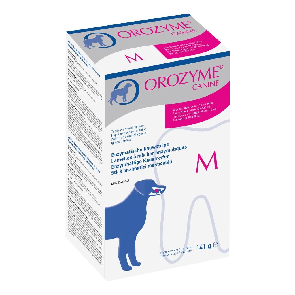 OROZYME CANINE STRISCE ENZIMATICHE MASTICABILI PER CANI DI TAGLIA MEDIA