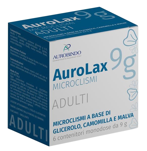 MICROCLISMI PER ADULTI AUROLAX 6 CONTENITORI 9 G