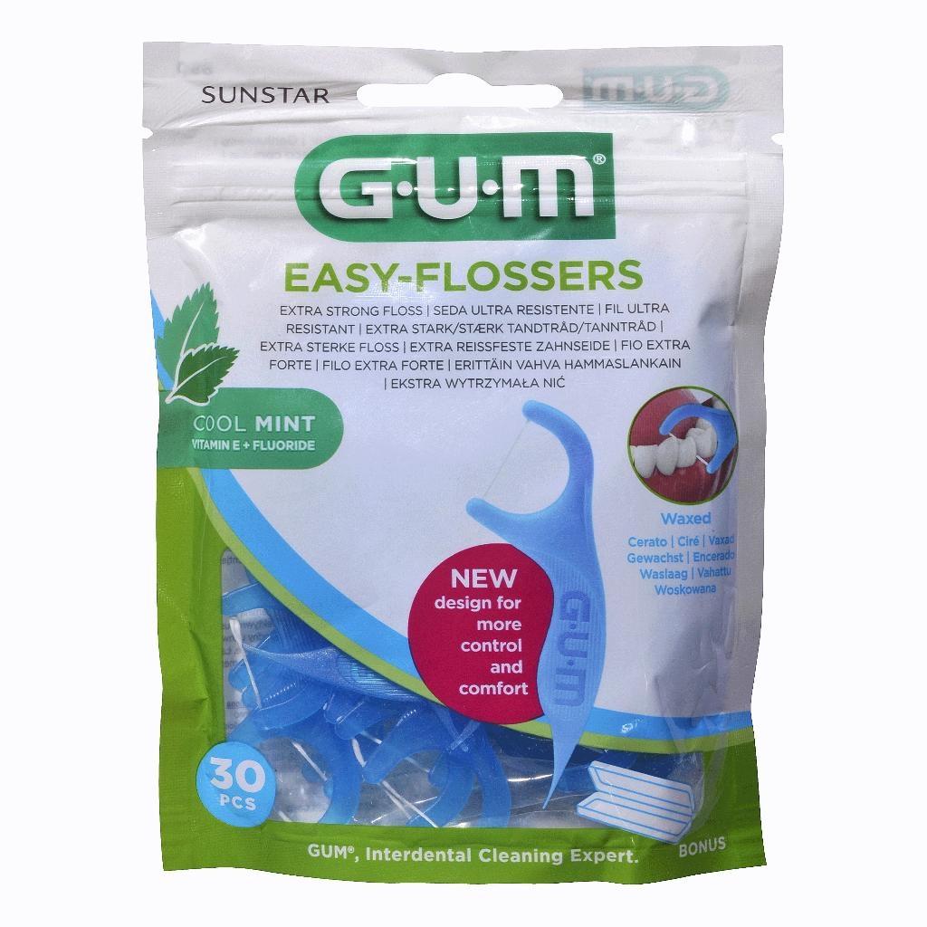 GUM EASY FLOSSERS FORCELLA 30 PEZZI NEW