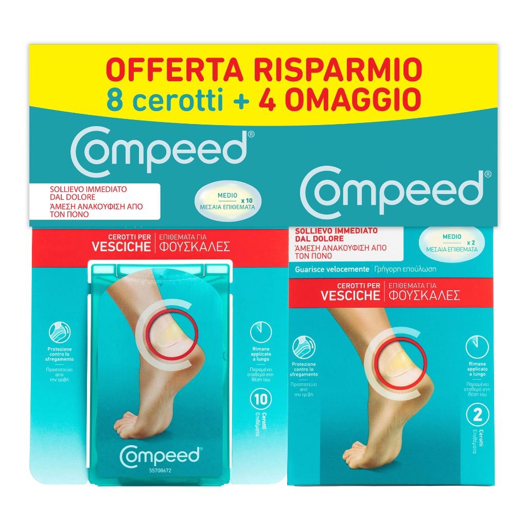 COMPEED CEROTTO VESCICHE MEDIO 10 PEZZI PROMO
