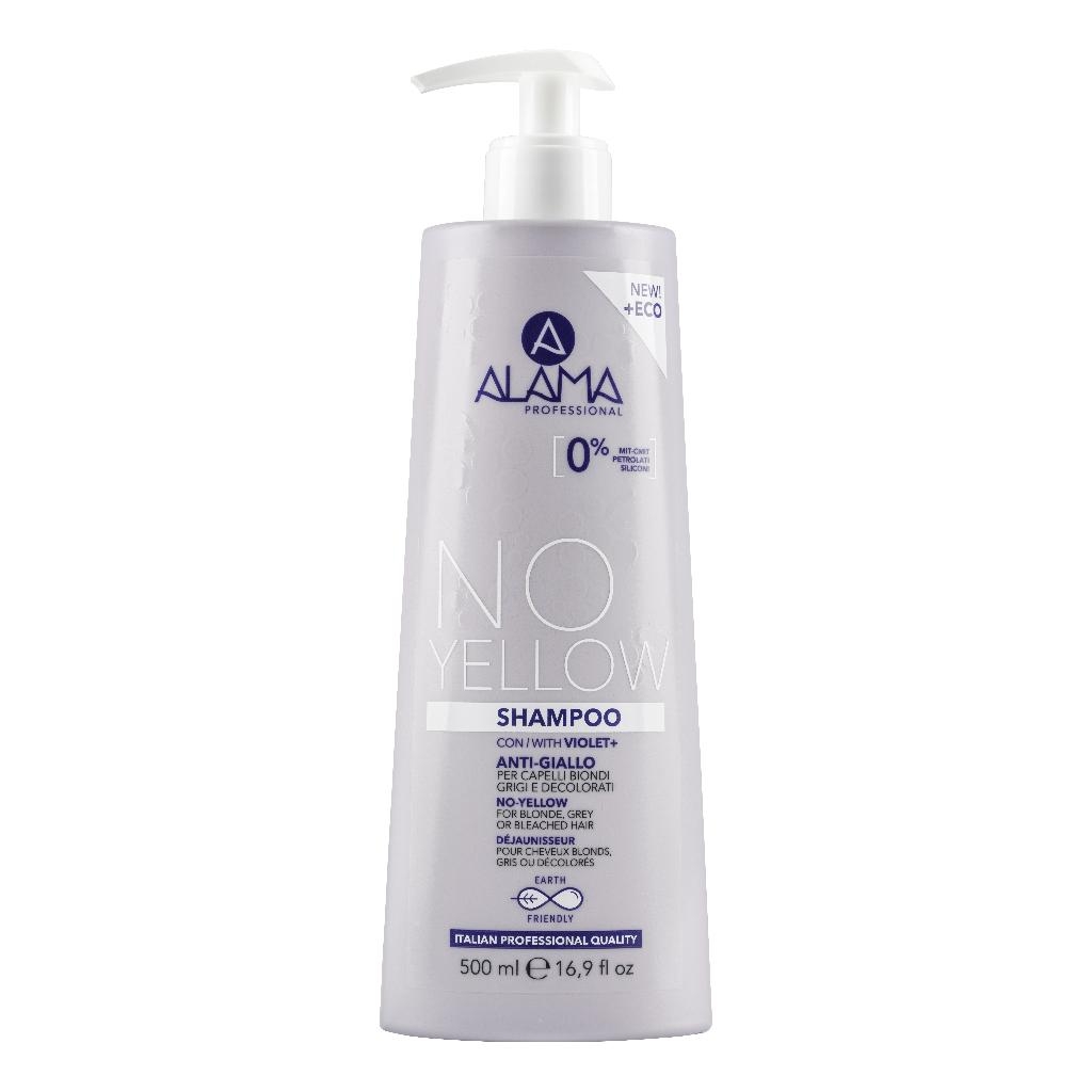 ALAMA NO-YELLOW SHAMPOO PER CAPELLI BIONDI GRIGI O DECOLORATI 500 ML