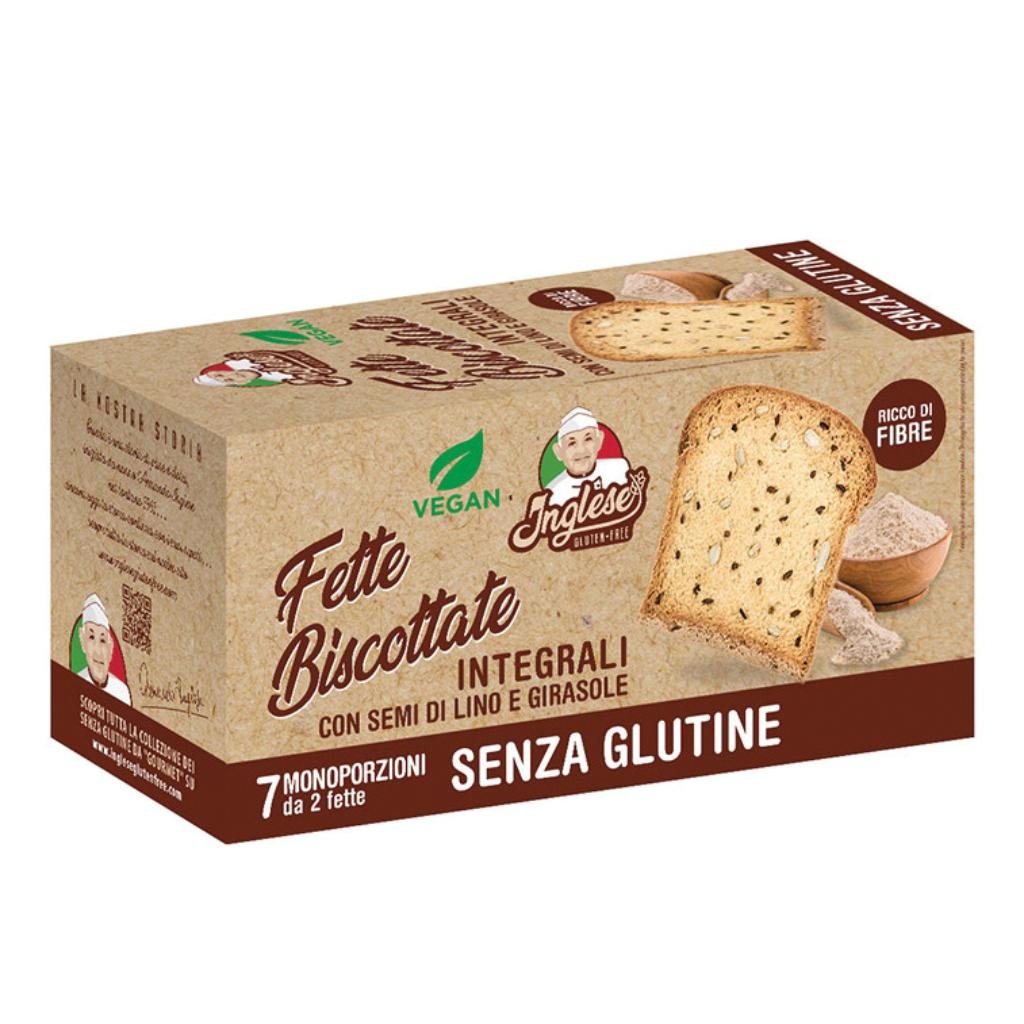 INGLESE FETTE BISCOTTATE INTEGRALI CON SEMI DI LINO E GIRASOLE 200 G