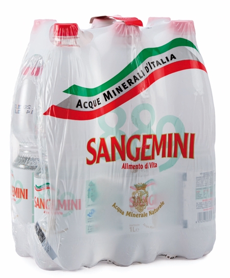 SANGEMINI ACQUA MINERALE NATURALE MICROBIOLOGICAMENTE PURA 6 X 1 LITRO PET