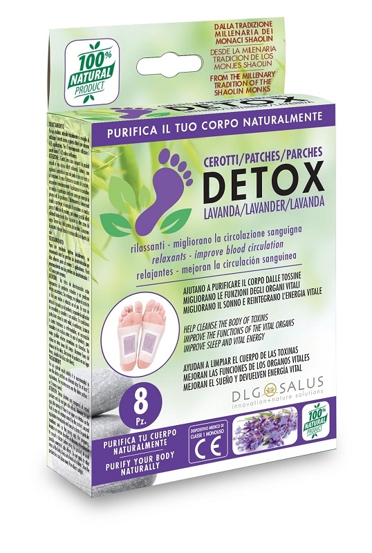 CEROTTI DETOX PIEDI LAVANDA 8 PEZZI