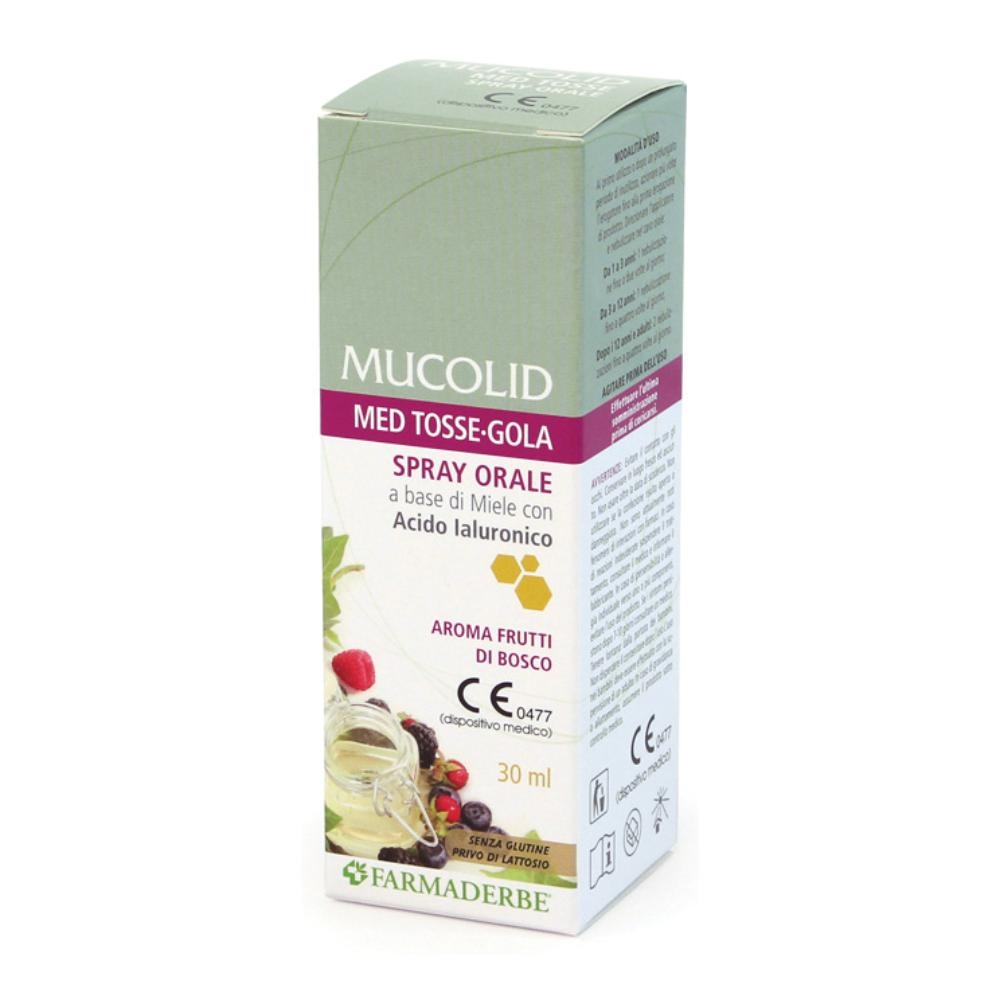 MUCOLID MED TOSSE GOLA SPRAY ORALE 30 ML AROMA FRUTTI DI BOSCO