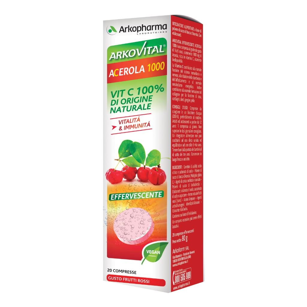 ARKOVITAL ACEROLA 1000 EFFERVESCENTE 20 COMPRESSE