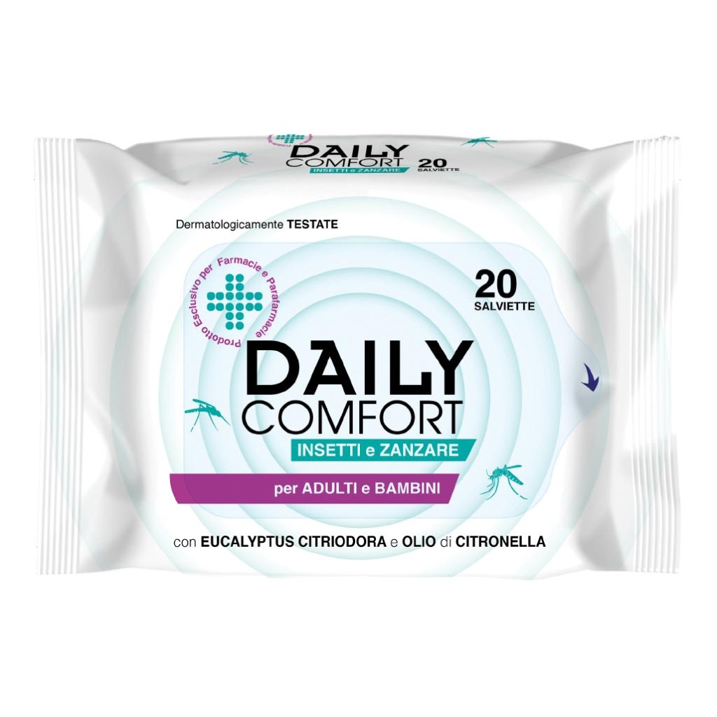 DAILY COMFORT ANTIZANZARE SALVIETTE 20 PEZZI