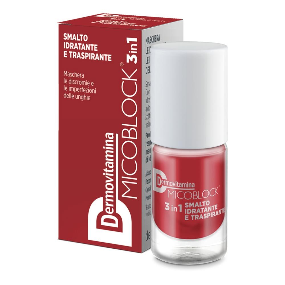 DERMOVITAMINA MICOBLOCK 3 IN 1 SMALTO IDRATANTE E TRASPIRANTE ROSSO MATTONE 5 ML