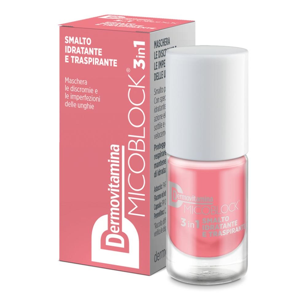 DERMOVITAMINA MICOBLOCK 3 IN 1 SMALTO IDRATANTE E TRASPIRANTE ROSA 5 ML