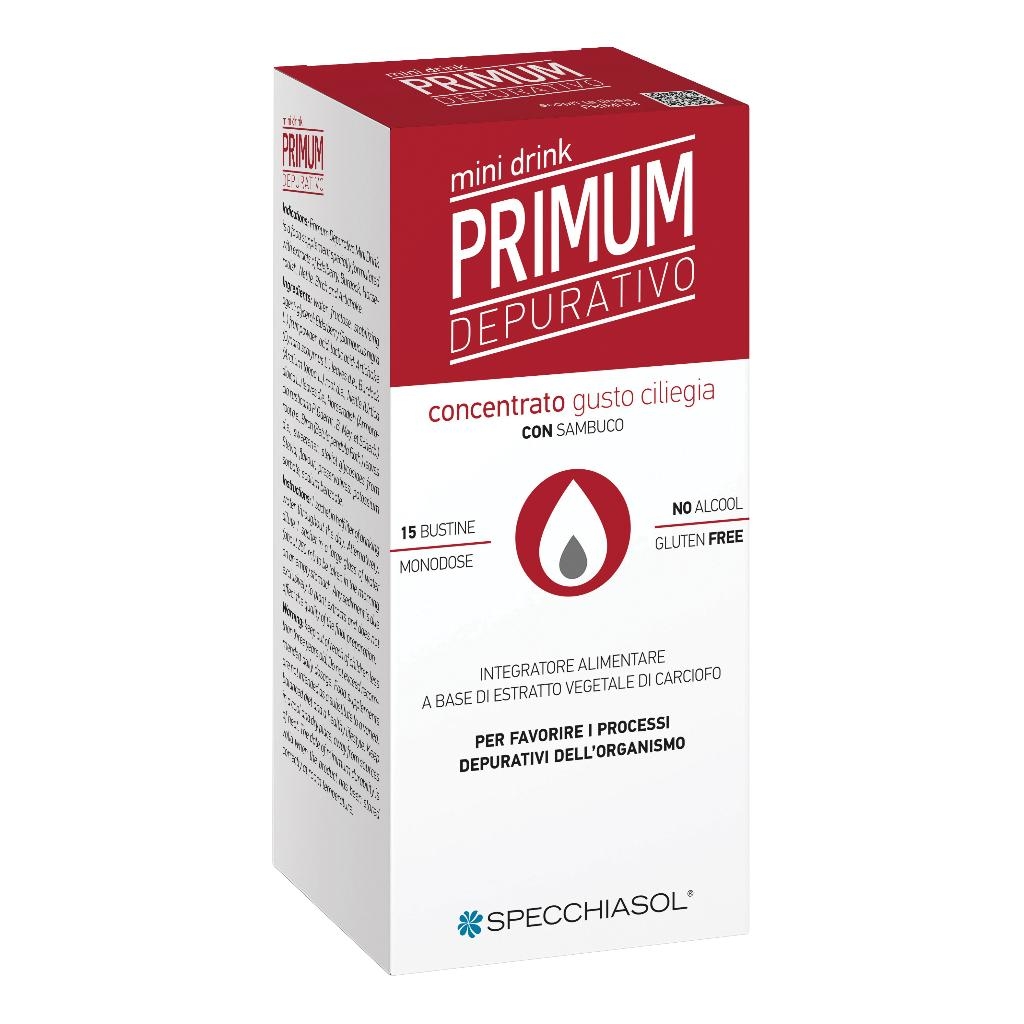 PRIMUM DEPURATIVO MINIDRINK CILIEGIA 15 STICK DA 10 ML