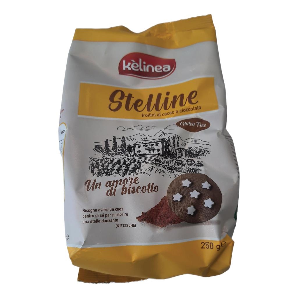 KELINEA STELLINE BISCOTTO CON CACAO E CIOCCOLATO 250 G