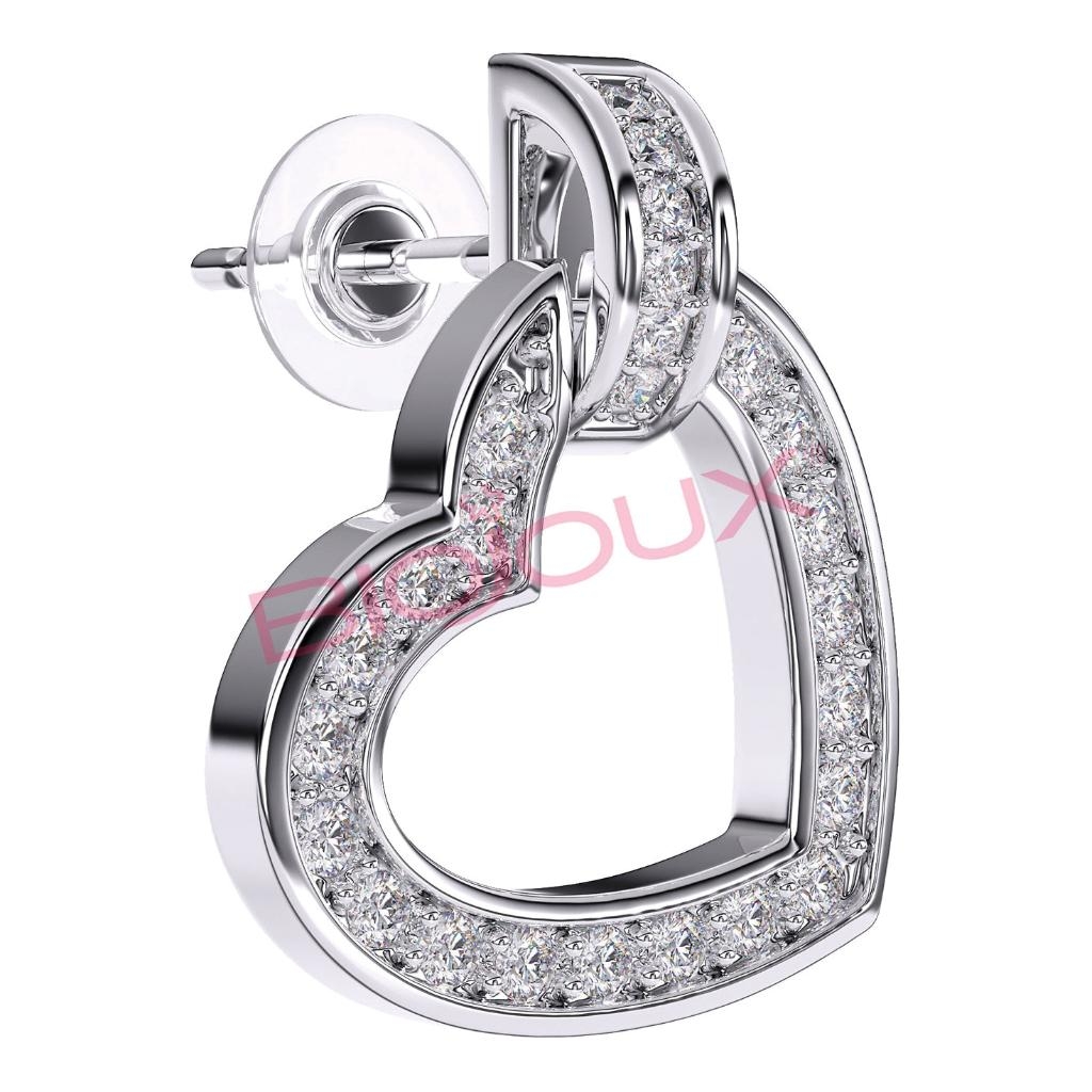 BJT224 ORECCHINI MONTEC HEART STAINLESS STEEL
