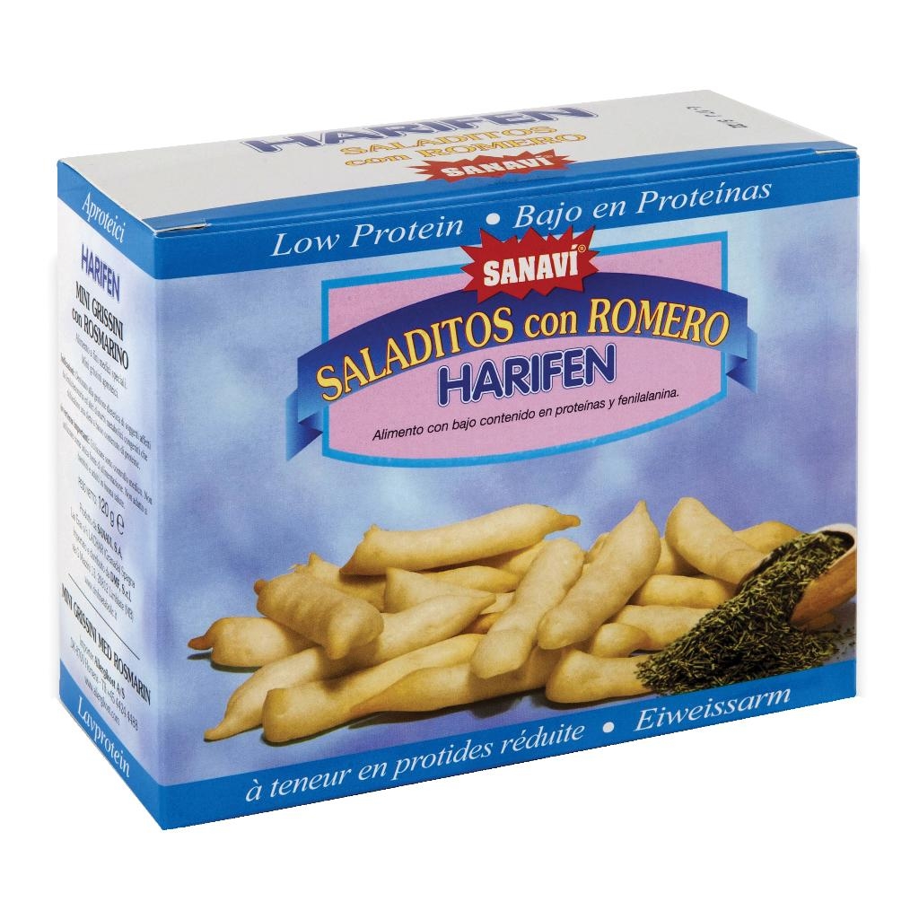 HARIFEN SALADITOS ROSMARINO 4X30 G