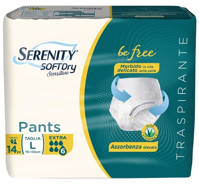 SERENITY PANTS SD SENSITIVE BE FREE EXTRA L 14 PEZZI