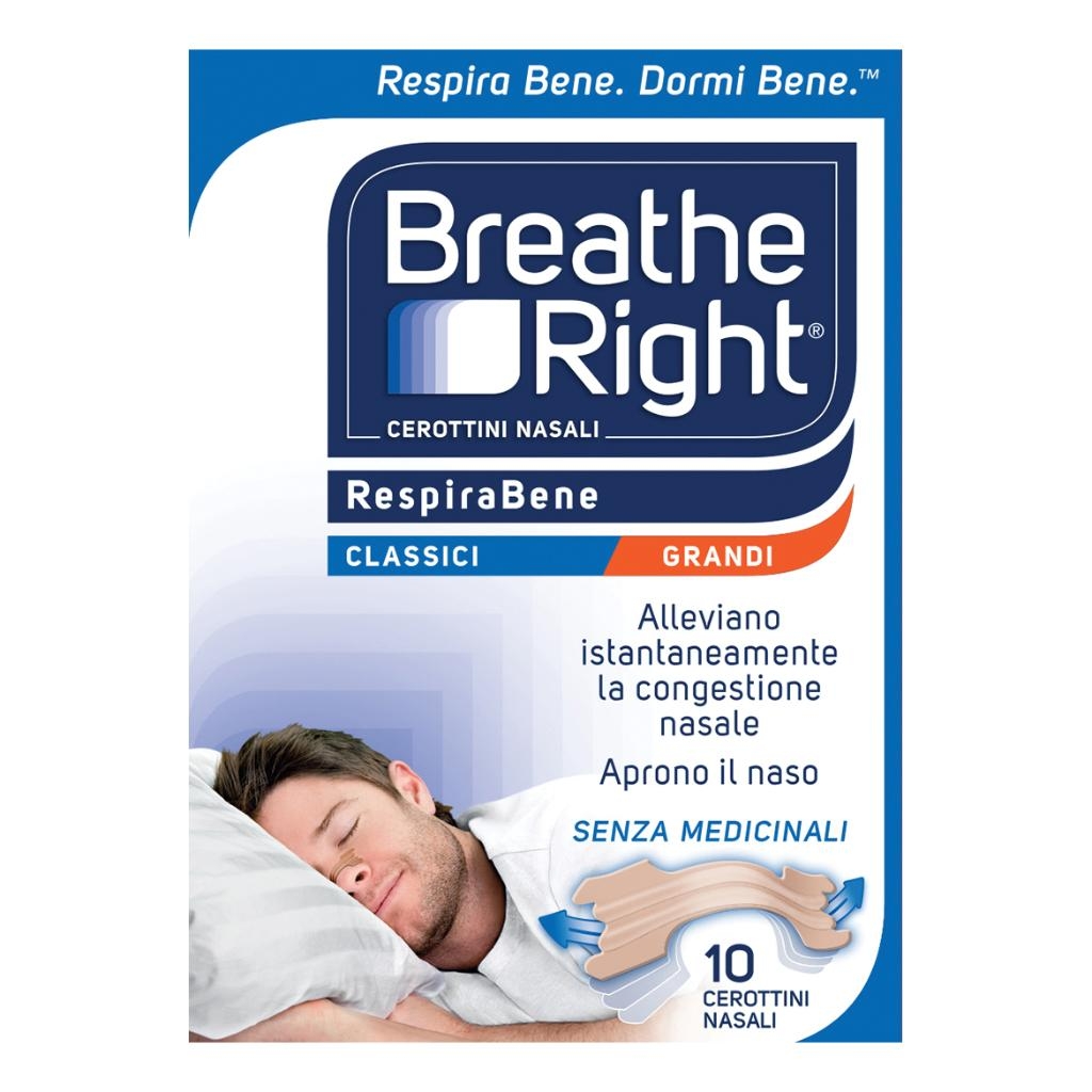 CEROTTI NASALI BREATHE RIGHT BALSAMICI 10 PEZZI