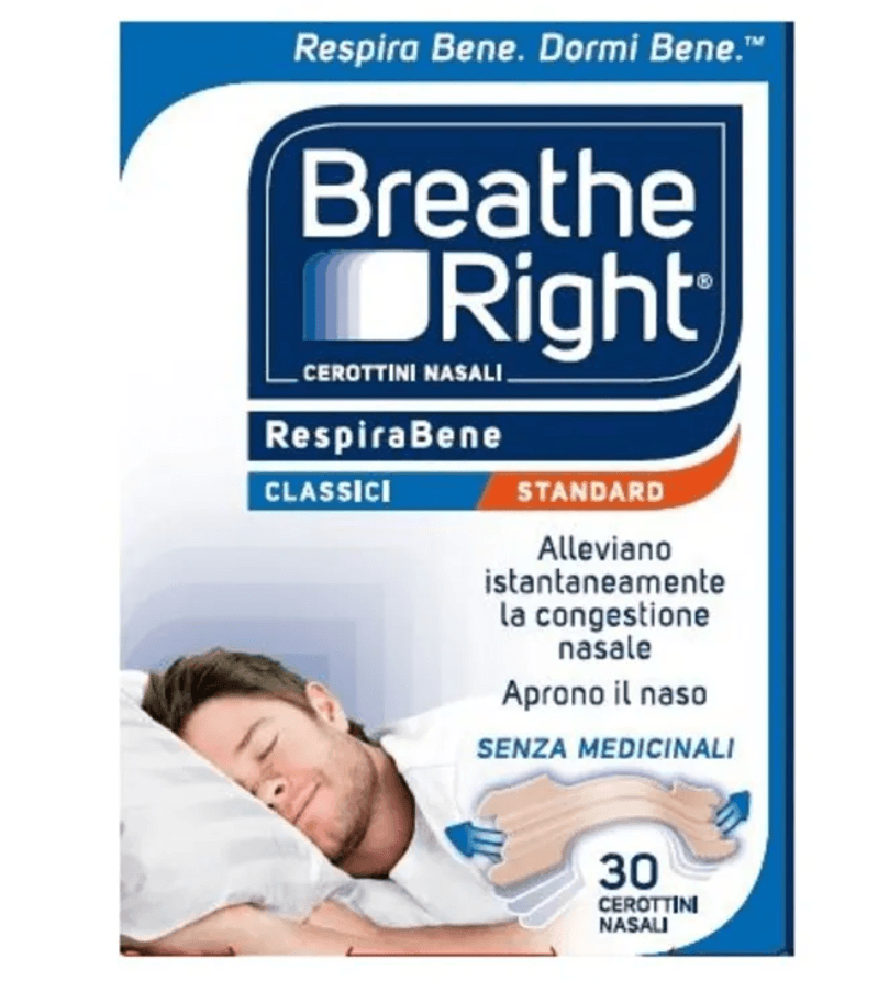 CEROTTI NASALI BREATHE RIGHT CLASSICI 30 PEZZI