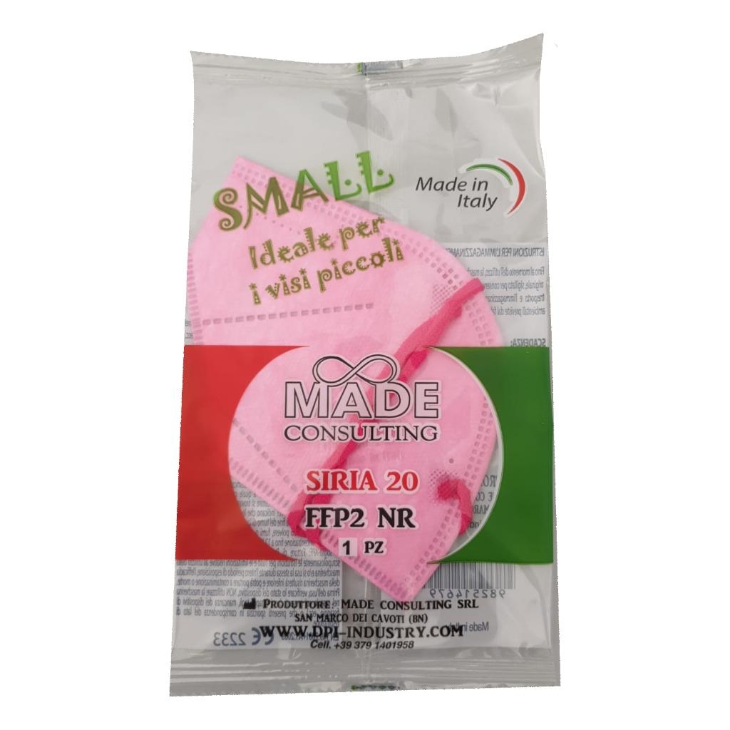 SIRIA 20 SEMIMASCHERINA FILTRANTE FFP2 PINK SMALL