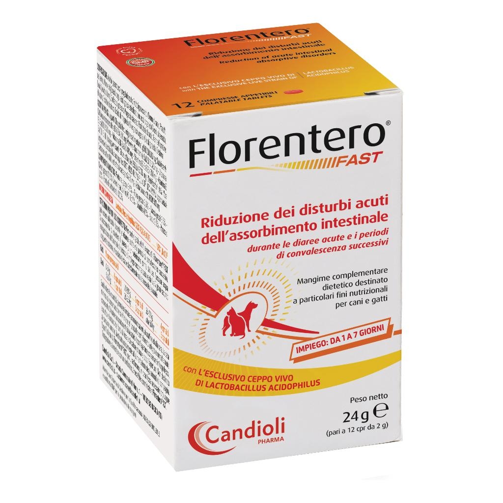 FLORENTERO FAST BARATTOLO DA 12 COMPRESSE APPETIBILI DA 2 G