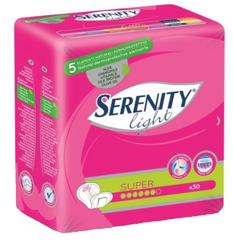 PANNOLONE PER INCONTINENZA SERENITY LIGHT LADY SUPER 12 PEZZI