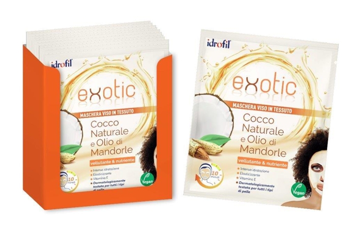 MASCHERA VISO TESSUTO EXOTIC 20 PEZZI