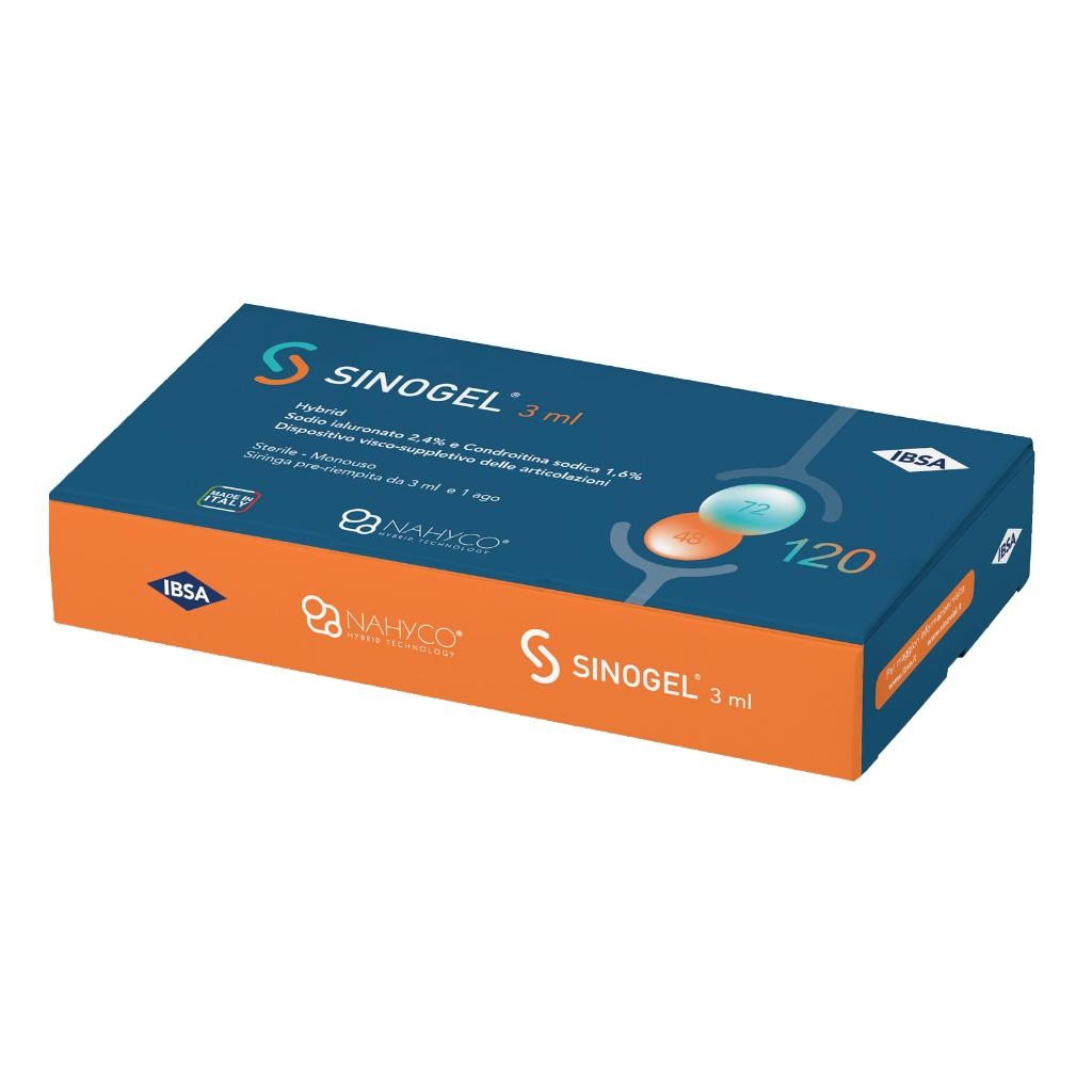 SIRINGA INTRA-ARTICOLARE SINOGEL 2,4% ACIDO IALURONICO + 1,6% CONDROITINA SODICA 3ML + 1 AGO