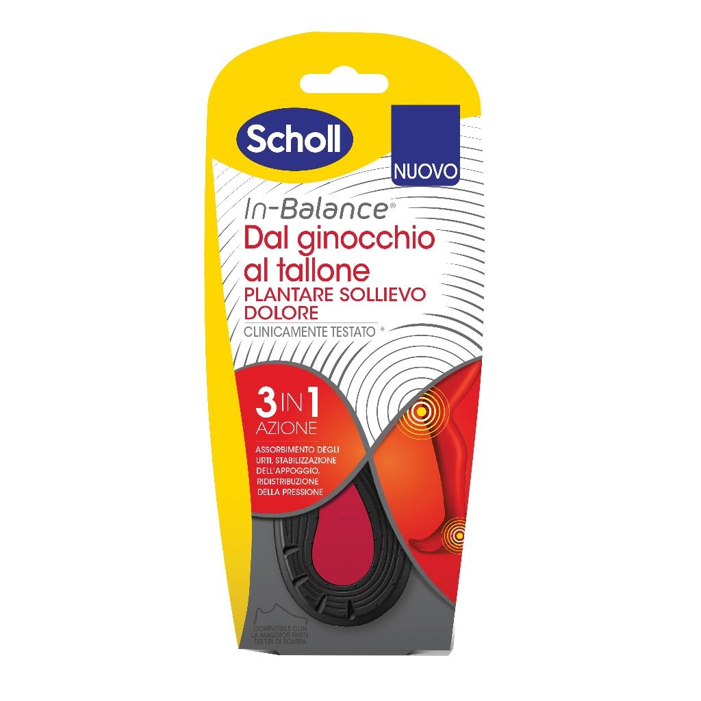 PLANTARE SOLLIEVO DOLORE DA GINOCCHIO A TALLONE SCHOLL IN BALANCE EVERYDAY S