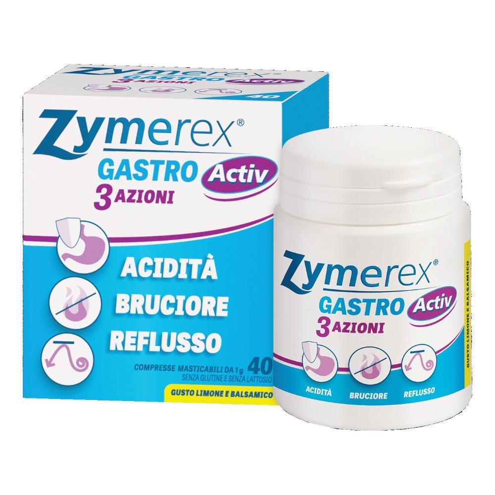 ZYMEREX GASTRO ACTIV 3 AZIONI 40 COMPRESSE MASTICABILI