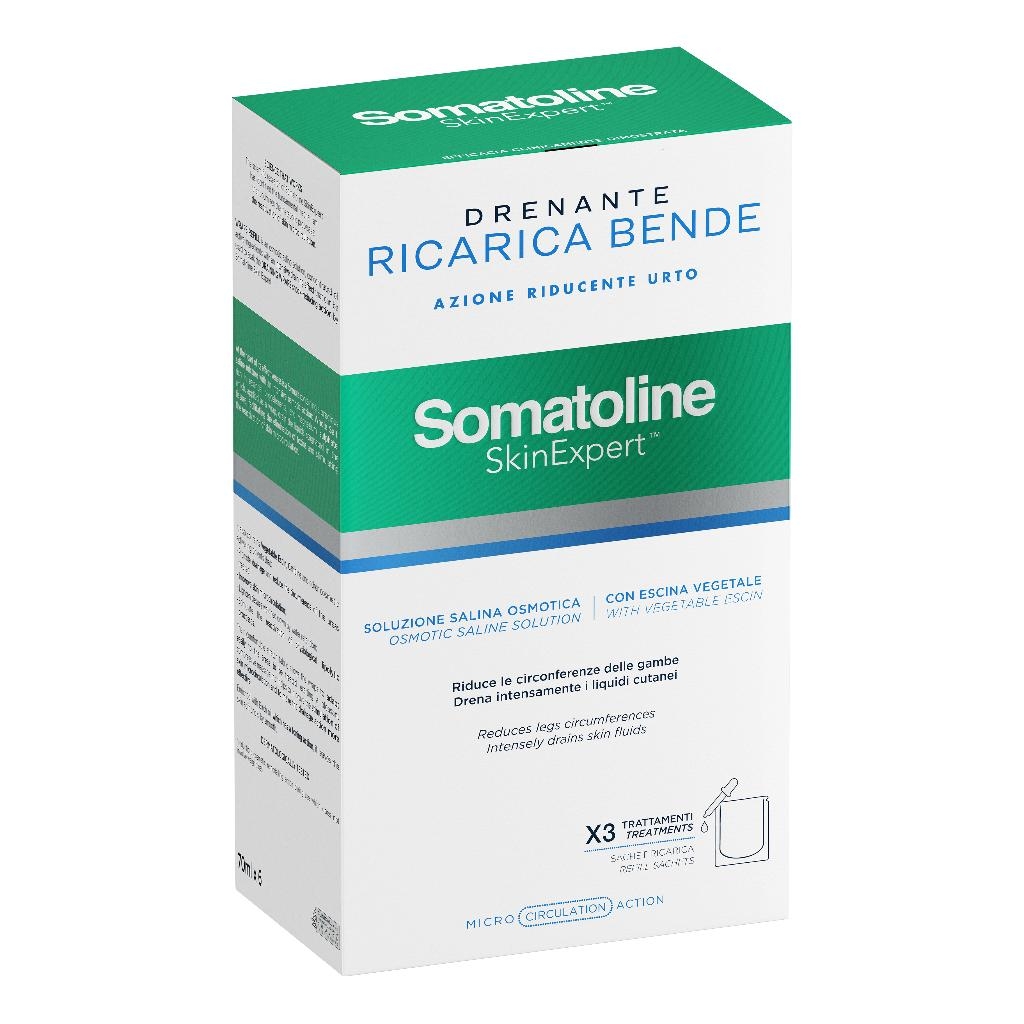 SOMATOLINE SKIN EXPERT BENDE SNELLENTI DRENANTI KIT RICARICA