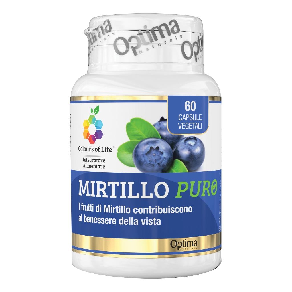 COLOURS OF LIFE MIRTILLO PURO 60 CAPSULE VEGETALI 500 MG