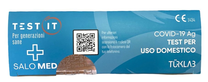 TEST ANTIGENICO RAPIDO COVID-19 TEST IT AUTODIAGNOSTICO DETERMINAZIONE QUALITATIVA ANTIGENI SARS-COV-2 IN TAMPONI NASALI MEDIANTE IMMUNOCROMATOGRAFIA