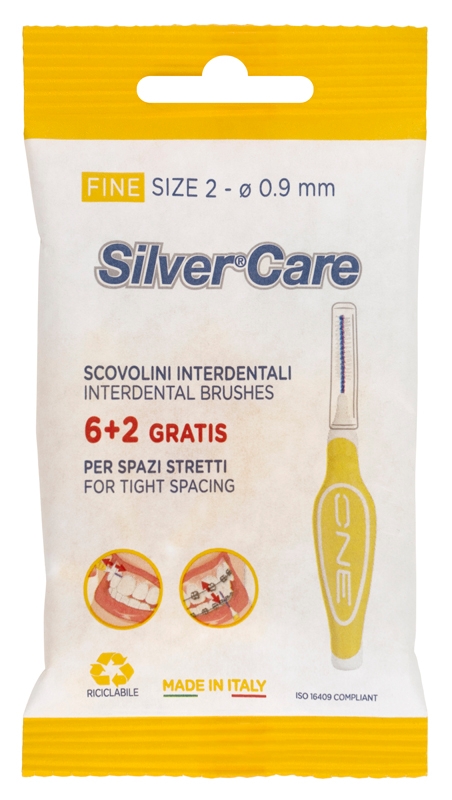 SILVERCARE SCOVOLINO INTERDENTALE ONE 8 FINE SIZE 2