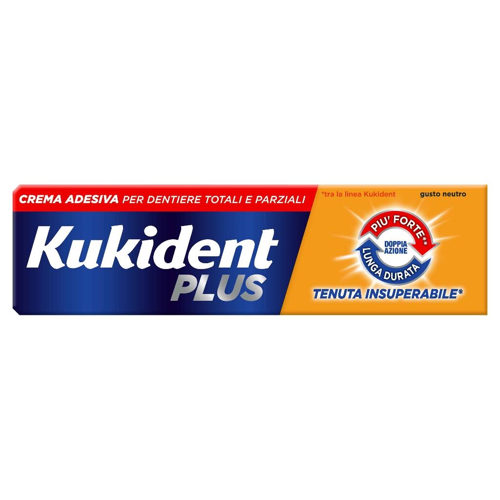 KUKIDENT PLUS DOPPIA AZIONE CREMA ADESIVA DENTIERE 40 G