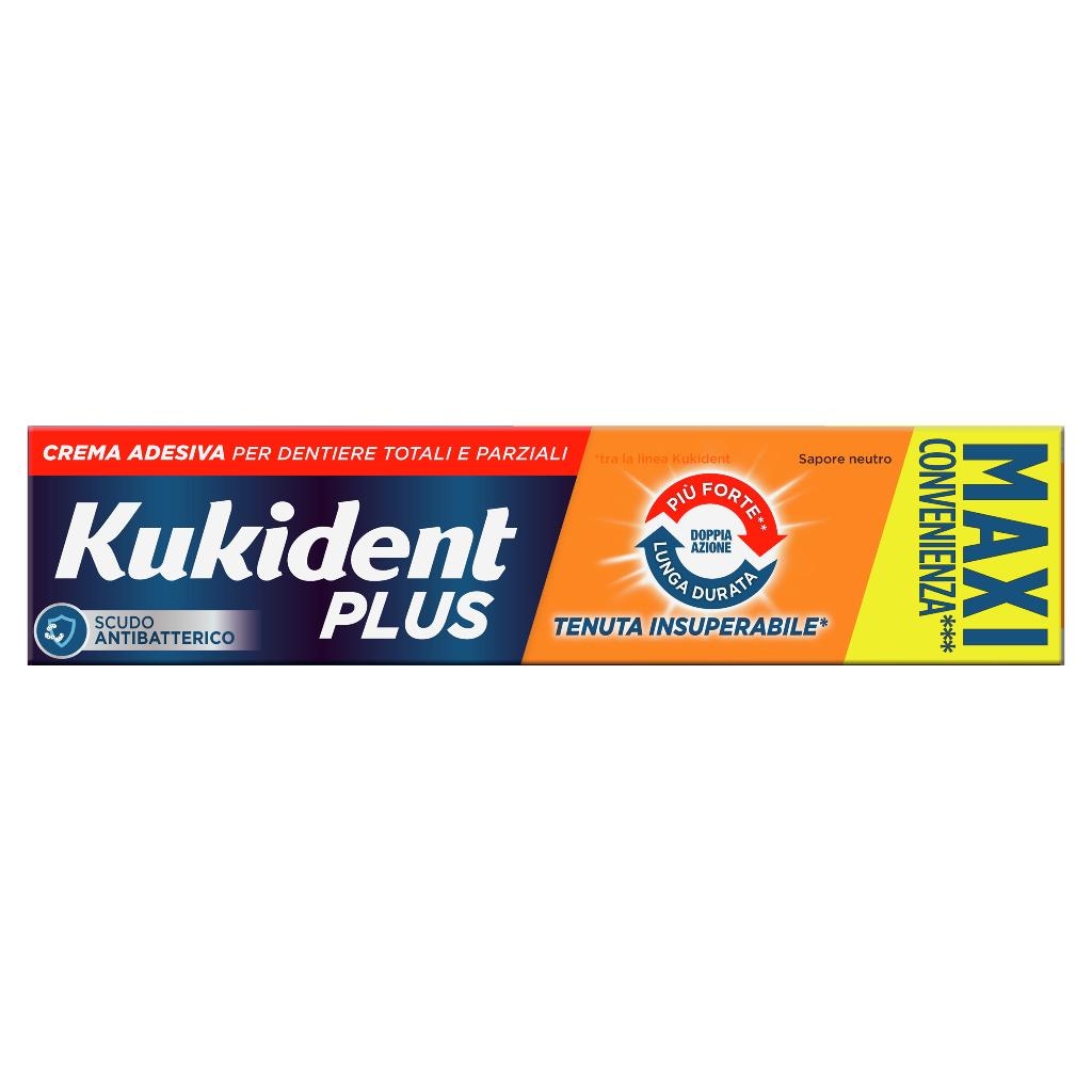 KUKIDENT PLUS DOPPIA AZIONE TENUTA INSUPERABILE CREMA ADESIVA DENTIERE 65 G