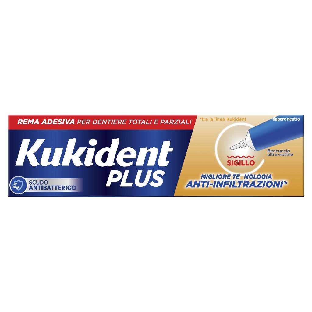 KUKIDENT PLUS SIGILLO ANTI INFILTRAZIONI CREMA ADEISVA DENTIERE 40 G