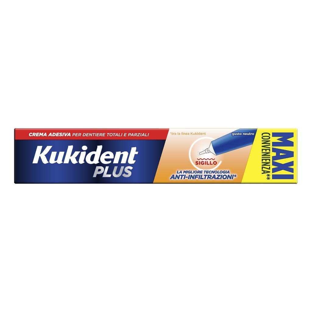 KUKIDENT PLUS SIGILLO ANTI INFILTRAZIONI CREMA ADESIVA DENTIERE 57 G