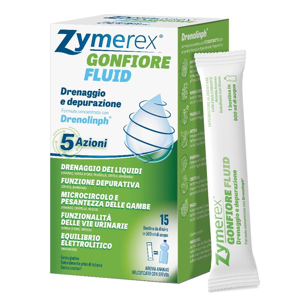 ZYMEREX GONFIORE FLUID ANANAS 15 BUSTINE